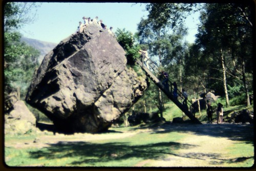 35mm slide old colour ladder - old,