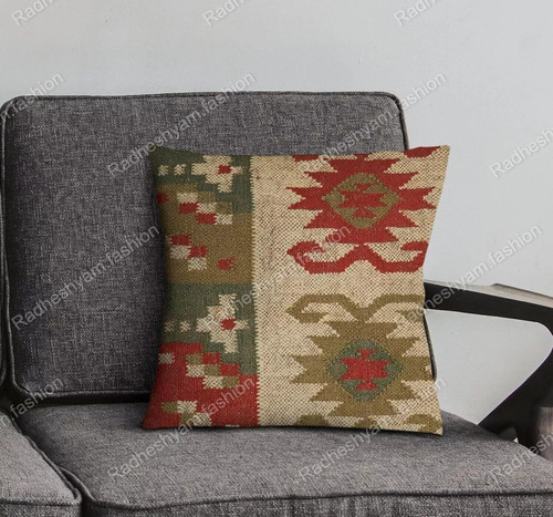 Indian handmade 18x18 - handmade, jute