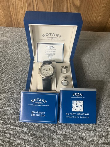 Rotary watch cufflink - &, set
