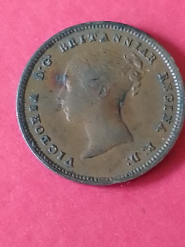 1844 error half farthing - half,