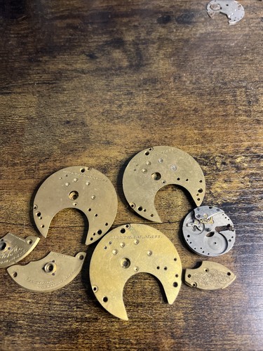 Waltham watch parts plates - watch,