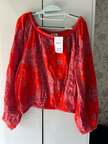 Next red paisley - red,