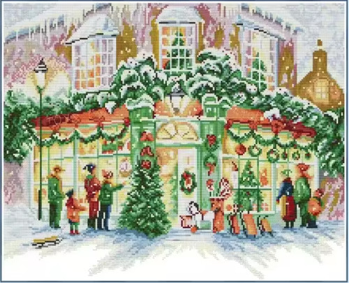 Counted cross stitch - cross, 14