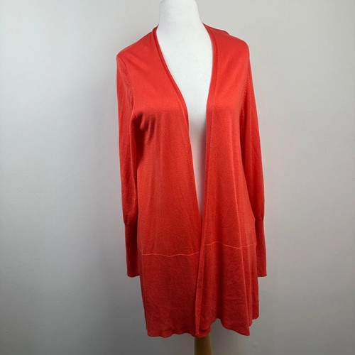 Longline open cardigan - open,