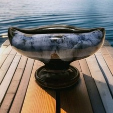 Ewenny Welsh Pottery High Fired Glaze Dimple Posy Holder In Immaculate Condition