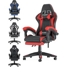Gaming Chair with Footrest Gamer Chairs Height Adjustable Computer Chair cushion