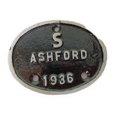 Railwayana Cast Iron Ashford