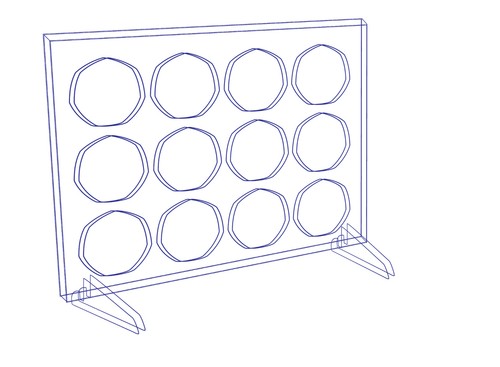 Acrylic frame take - acrylic, 12x50p