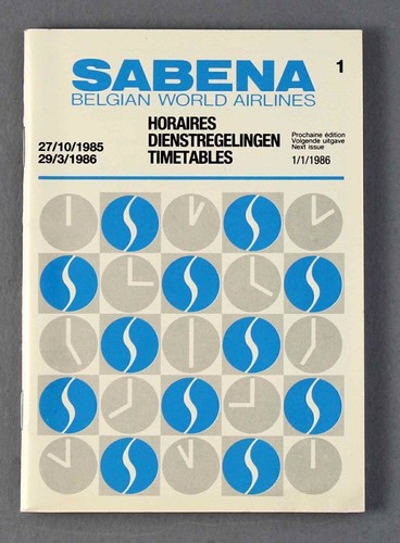 Sabena airline timetable - sabena,