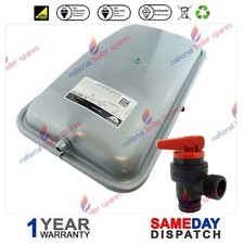 Glowworm Boiler Expansion Vessel (8L) + Pressure Relief Valve 0020237676  002027
