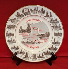 Edwardian Fine China Collectors Plate Collieries of South Yorkshire