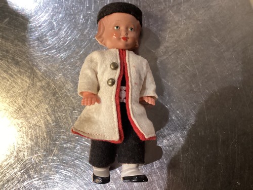 Old vintage mini doll with - vintage,