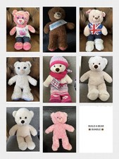 Bundle Of 8 Build A Bear Workshop Soft Plush Collectable Teddy Bears