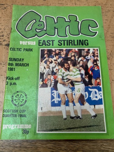 Celtic east stirling - celtic, v