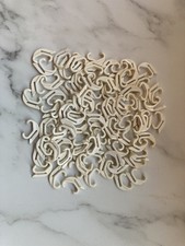 89 x Valance Duo Rail Curtain Track Gliders white plastic Valance hooks