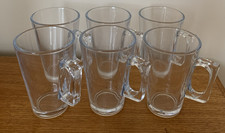 Straame 6 Latte Glasses mugs 240ml Temp Resistant Coffee Tea Hot Choc Boxed New