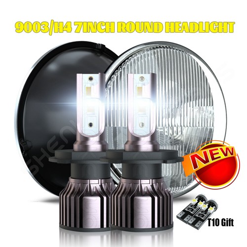 Black inch round - 7", led