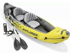 Intex Explorer K2 Kayak - 2 Person Man Inflatable Canoe Boat + Pump Oars Set ✅ ✅
