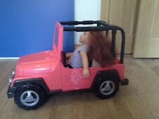 Our Generation Doll 4x4 Jeep Car Vehicle Kids Toy With Doll Sold As Seen 