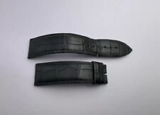 Piaget Black Leather Crocodile Watch Strap 21 / 18mm Authentic 