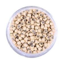 NANO Beads Silicone Lined Micro Rings Hair Extension 3MM + FREE PULLER 125 - 500