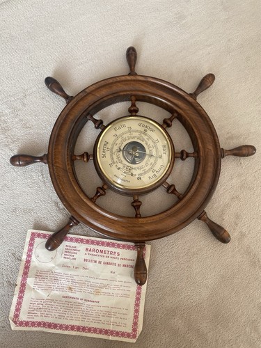 Vintage retro baromaster - vintage, ship