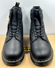 DR MARTENS BLACK 1460 PASCAL WARMWAIR VALOR LEATHER ANKLE BOOTS SIZE UK 11 EU 46