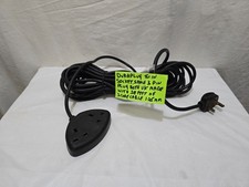 DURAPLUG TWIN SOCKET EXTENSION LEAD APPROX 38  FEET LONG 1.25 MM  +3 PIN PLUG UK