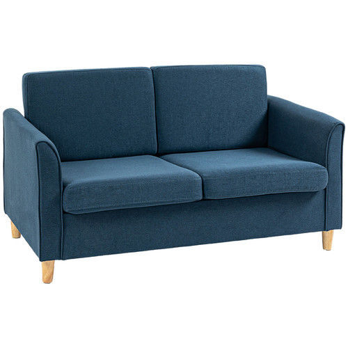 Two seater sofa 141cm - 141cm, blue