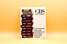 * CBS ELECTRONICS BROCHURE featuring ATARI & COLECOVISION GAMES -FREE DELIVERY *
