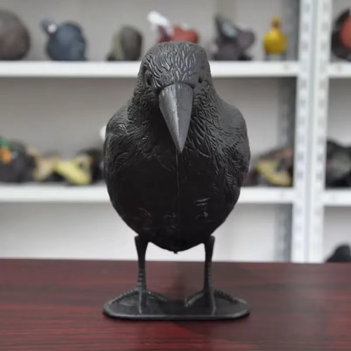 Black crow decoy bird - crow,