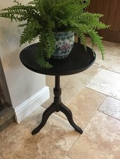 Vintage Mahogany Tripod Wine Side Table Round 14” Top Diameter Georgian Style