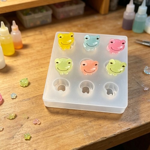 Frogs silicone mold - frogs, for