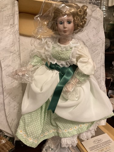 Vintage porcelain doll - porcelain,