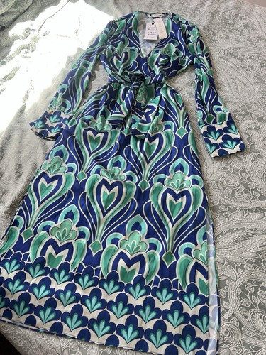 Zara geometric satin wrap midi - satin,