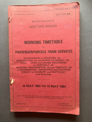 British rail western region - rail,