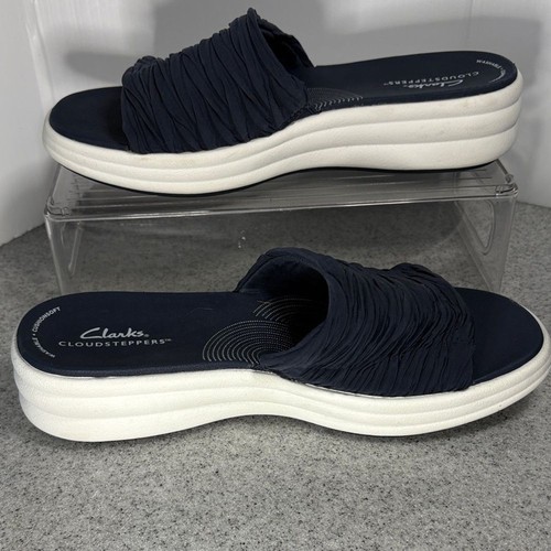 Clarks women navy slide - women's,