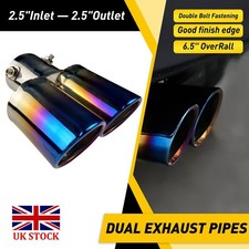 UK 63mm Car Rear Exhaust Pipe