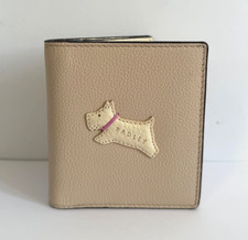 Radley Jump Beige Leather Credit Card Holder - Wallet - New With Dust Bag