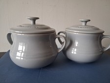 2 X Le Creuset Light Grey Soup