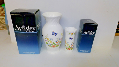Aynsley vases cottage garden - cottage,