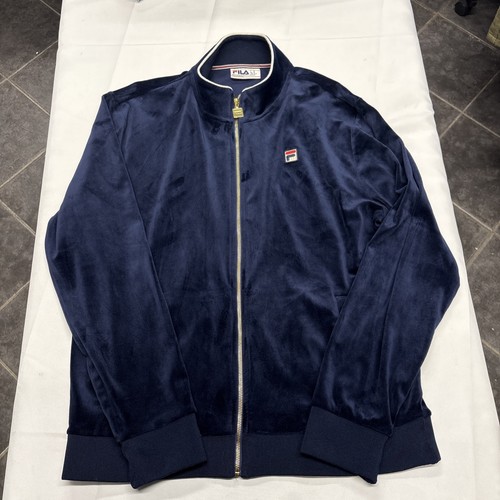 Fila blue velour track - fila, jacket