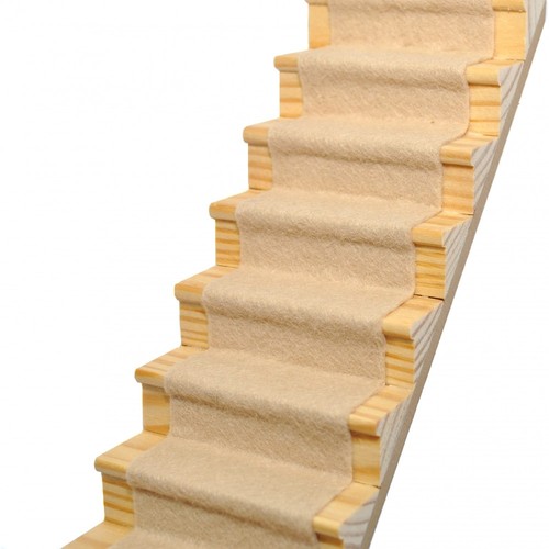 Dolls house beige - dolls, stair