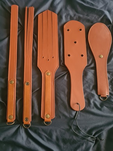 Spanking paddle real leather - paddle,