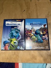 Monsters University and Monster Inc DVD Disney Pixar