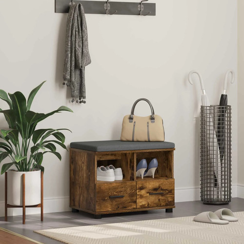 Hall bench smoked oak - bench,