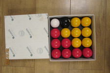 ARAMITH 2" RED/YELLOW  POOL BALLS
