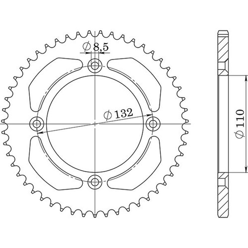 Steel crown step 525 - step,