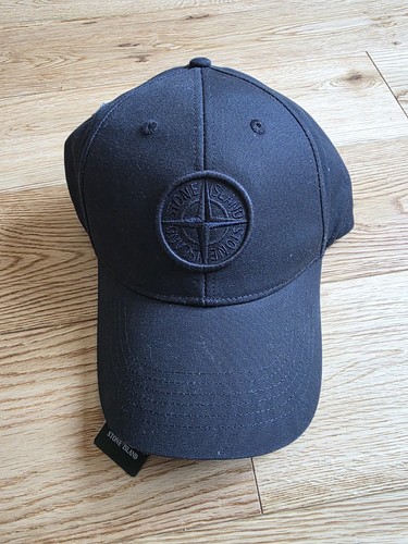 Stone island navy canvas cap - stone,