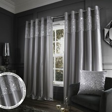 Eyelet Curtains Glitzy Sequin